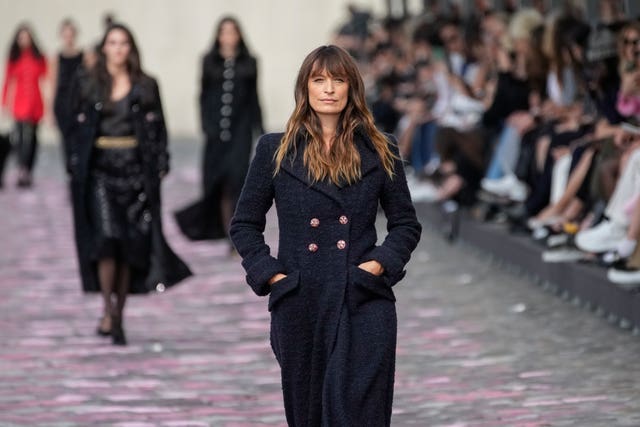 Caroline de Maigret on the Chanel catwalk