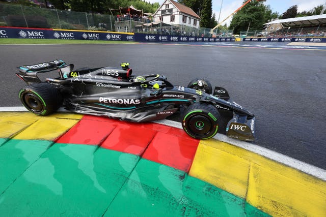 Lewis Hamilton had to settle for seventh fastest