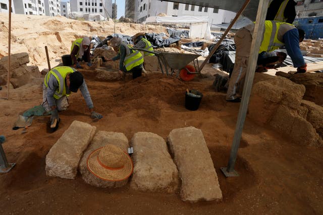 The Roman cemetery in Jebaliya northern Gaza Strip