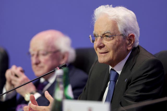 Italian President Sergio Mattarella