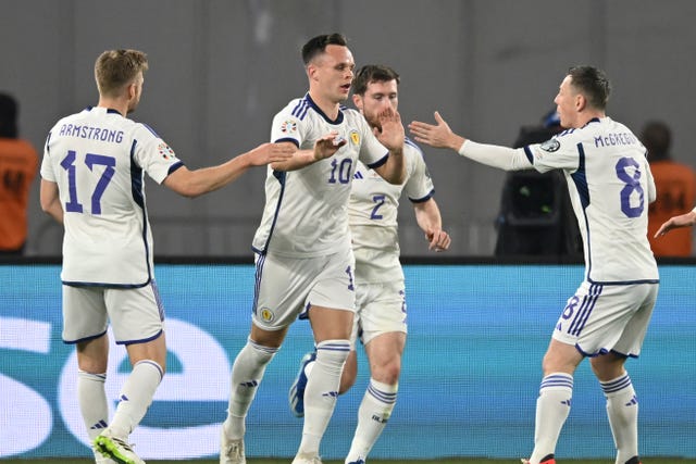Lawrence Shankland’s last-gasp leveller rescues point for Scotland in Georgia