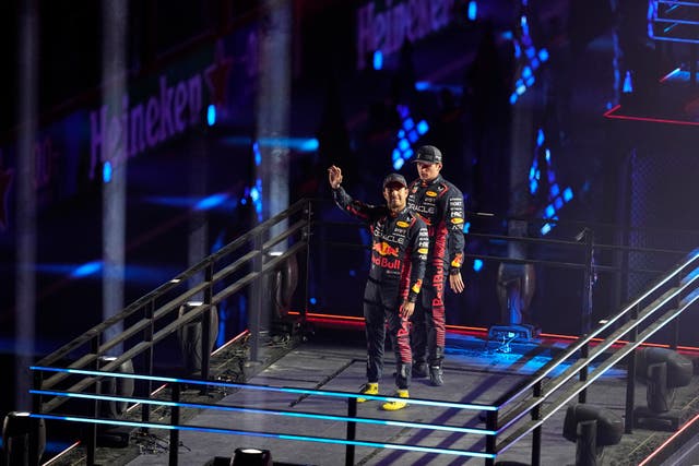 Sergio Perez and Max Verstappen