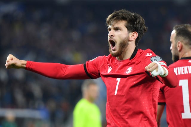 Lawrence Shankland’s last-gasp leveller rescues point for Scotland in Georgia