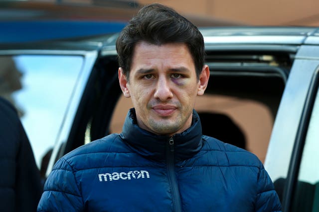 Meler suffered a small fracture under his eye in the attack