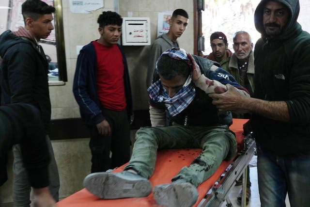 Injured Palestinians