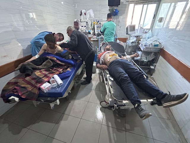 Injured Palestinians