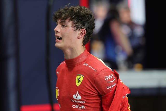 Oliver Bearman will start his debut Grand Prix from 11th on the grid