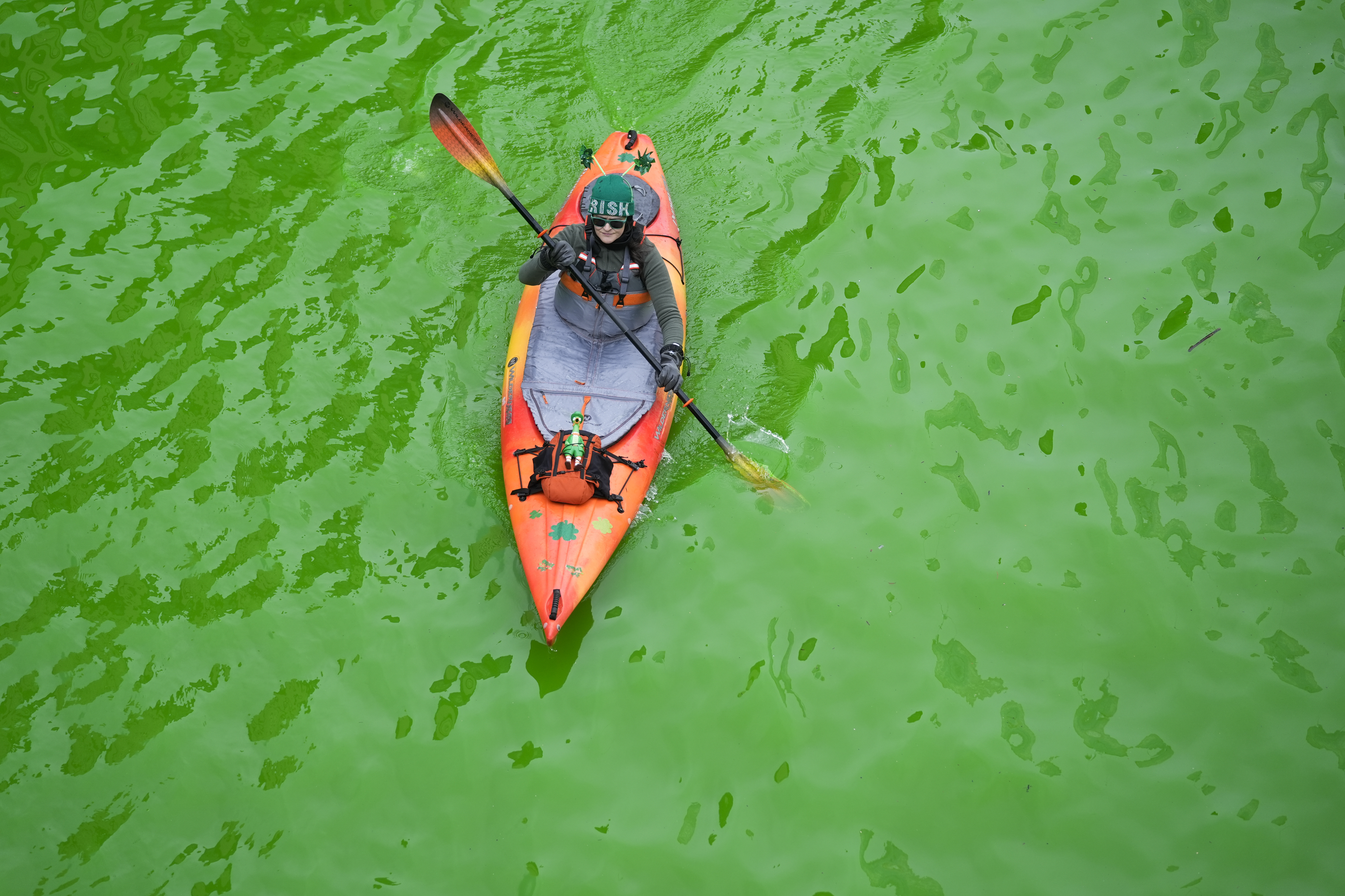 Green river canoeist