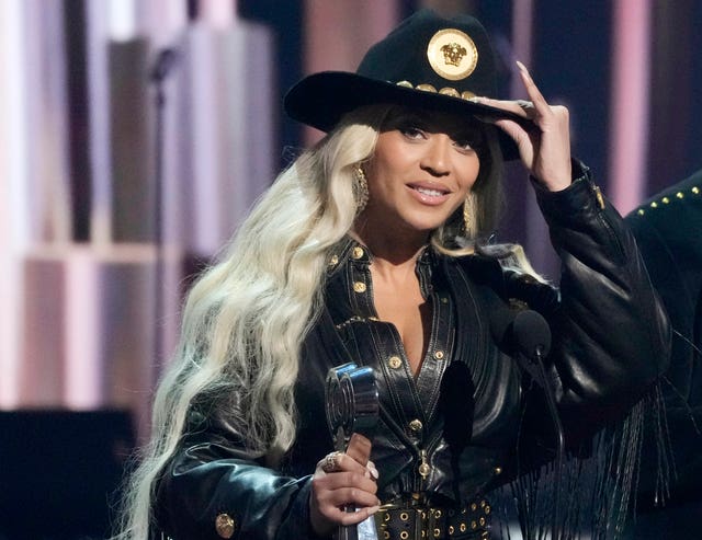 Beyonce during the iHeartRadio Music Awards in April