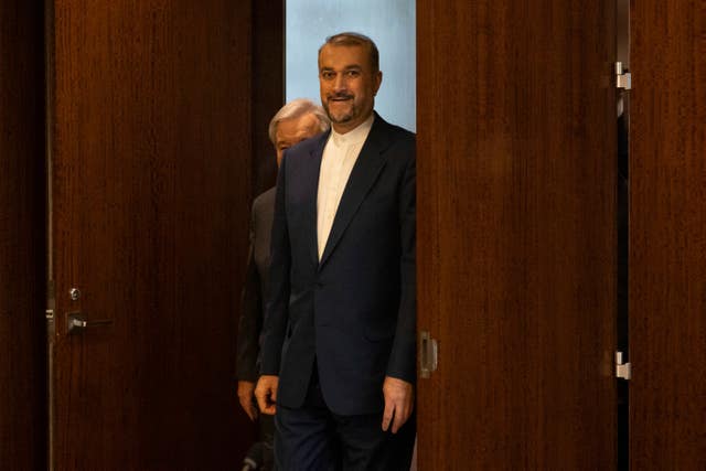 Iran’s Foreign Minister Hossein Amir-Abdollahian 
