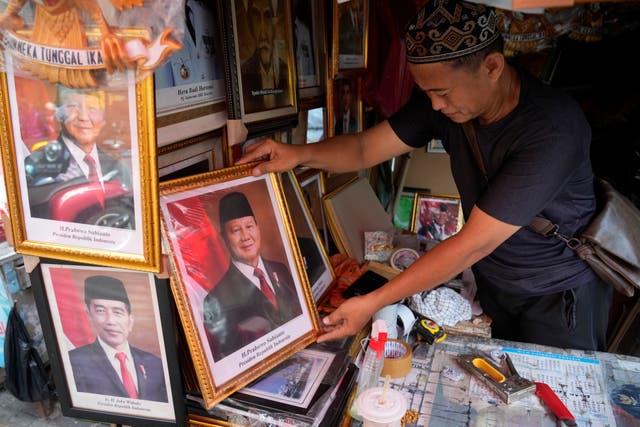 Portraits of new Indonesian leader