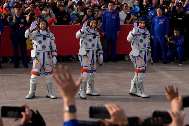 The Chinese astronauts for the Shenzhou-18 mission