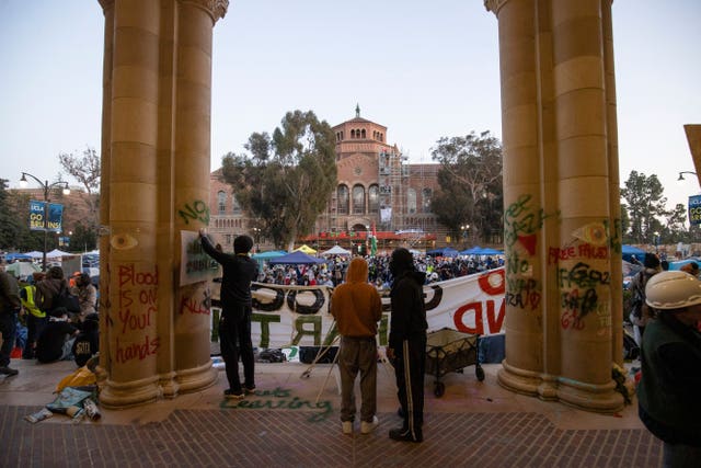 UCLA demonstrators