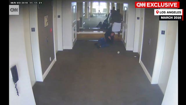 P Diddy appears to attack a woman