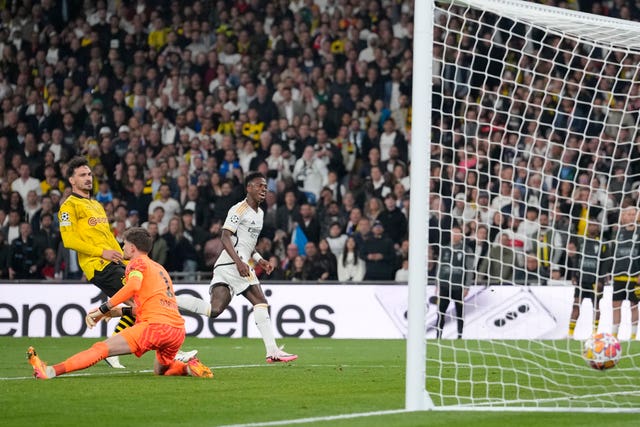 Vinicius scores at Wembley