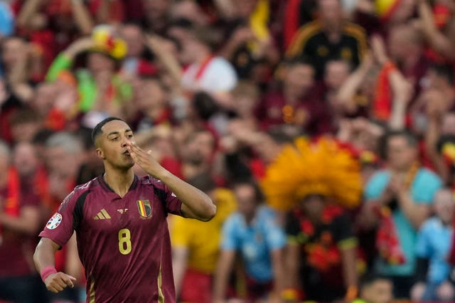 Aston Villa midfielder Tielemans scored the third fastest European Championship goal