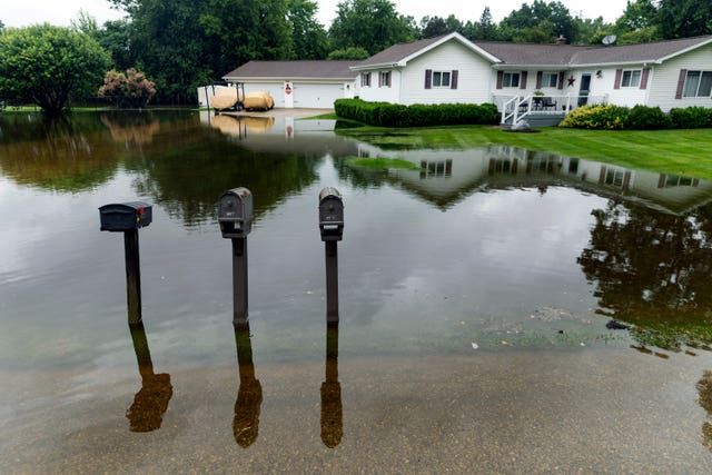 Flooded street