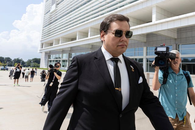 George Santos arrives at court