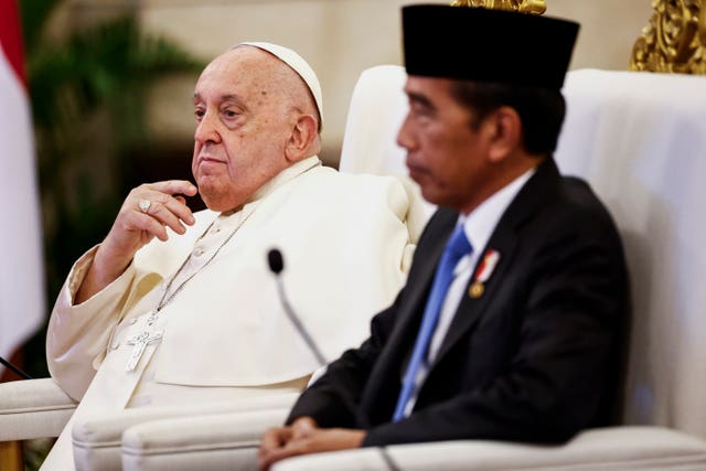 The Pope and the Indonesian President