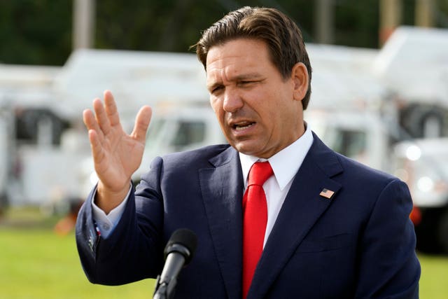 Florida governor Ron DeSantis