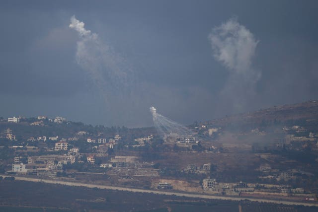 Israeli shelling hits an area of southern Lebanon