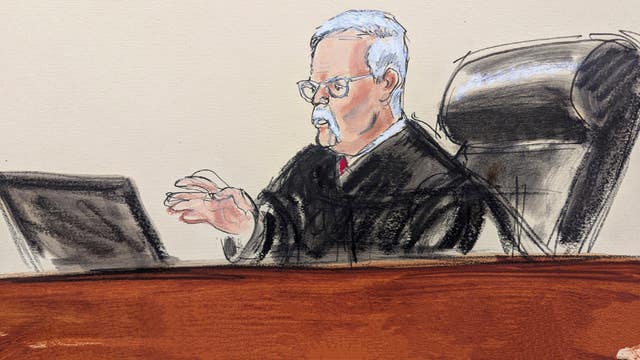 Judge Brian Cogan reads his sentence to Genaro Garcia Luna