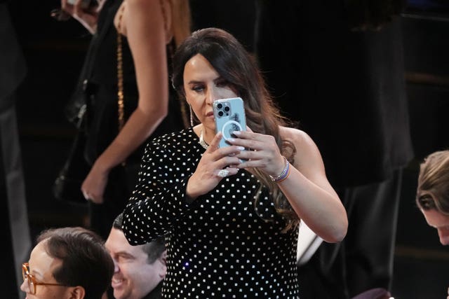 Karla Sofia Gascon in the audience during the Oscars