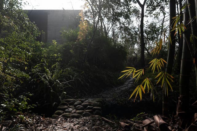 A view of the Luyeyuan Stone Carving Art Museum project by Pritzker Architecture Prize winner Chinese architect Liu Jiakun