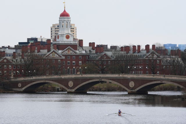 Rowers on a river near Harvard University