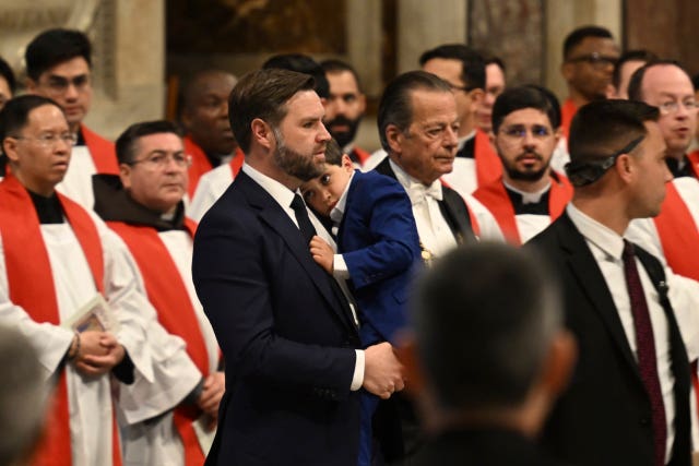 JD Vance at St Peter’s Basilica