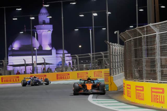 McLaren driver Lando Norris at the Saudi Arabian Grand Prix in Jeddah
