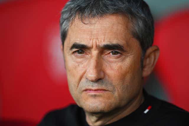Athletic Bilbao’s head coach Ernesto Valverde