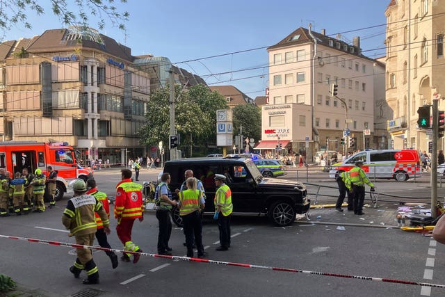 Police at the scene