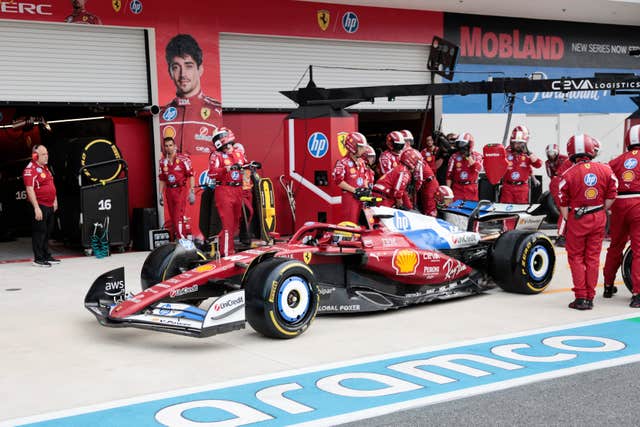 Hamilton makes a pit stop