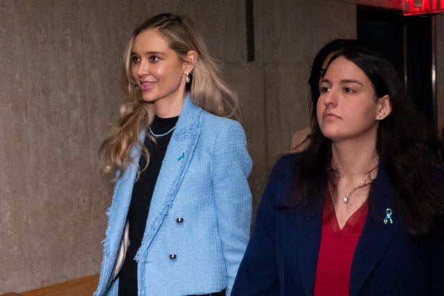 Kaja Sokola walks outside court during Harvey Weinstein’s trial at state court in Manhattan in New York