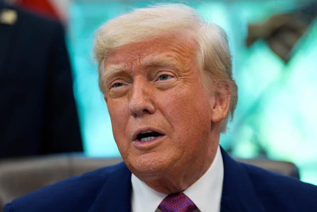 Headshot of Donald Trump speaking
