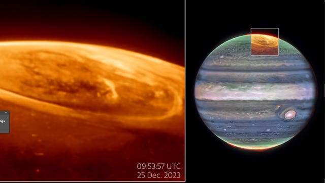 Details of the auroras on Jupiter
