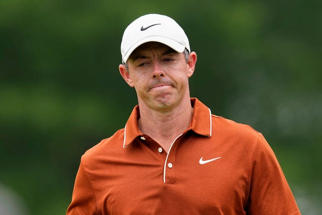 Rory McIlroy walks on the third hole during the second round of the PGA Championship