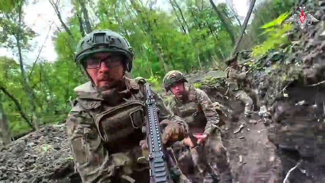 Russian servicemen of the Airborne Assault Regiment