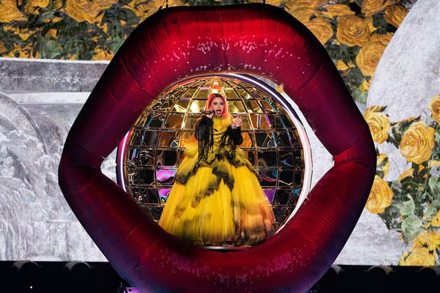 Miriana Conte from Malta performs the song Serving during the grand final of the 69th Eurovision Song Contest in Basel, Switzerland