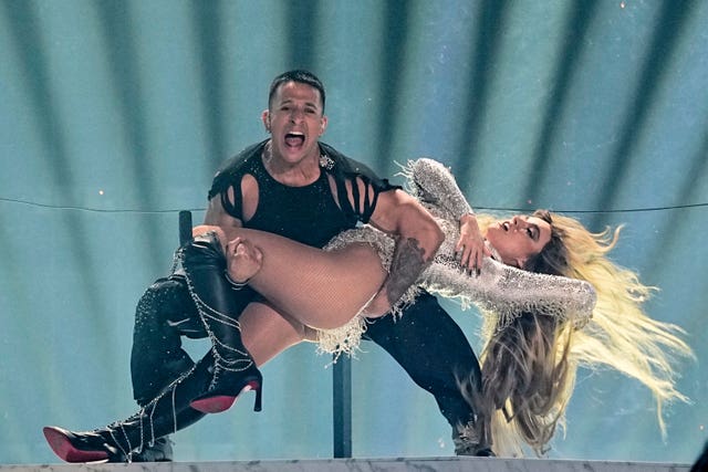 Melody from Spain performs the song ESA DIVA during the Grand Final of the 69th Eurovision Song Contest in Basel, Switzerland