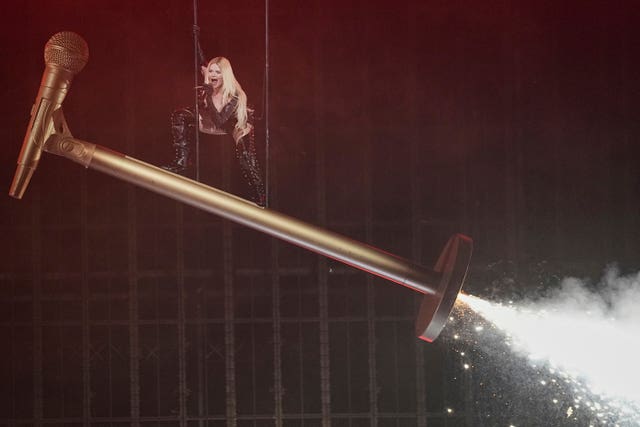 Erika Vikman from Finland performs the song ICH KOMME during the grand final of the 69th Eurovision Song Contest in Basel, Switzerland