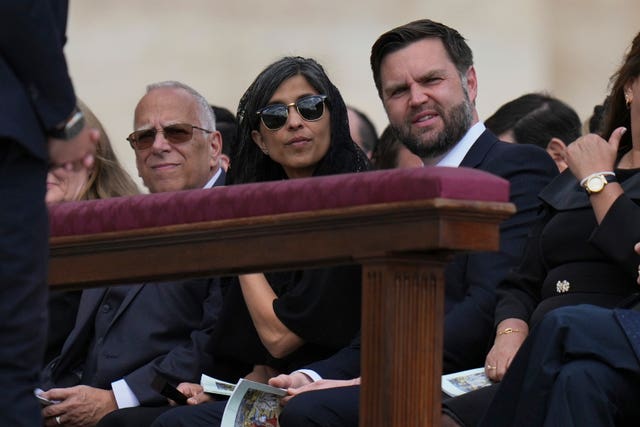 Peru’s President Dina Boluarte and US vice president JD Vance and his wife Usha