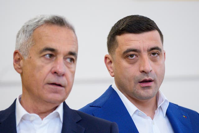Mr Simion and Calin Georgescu