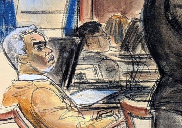 Court sketch of Diddy