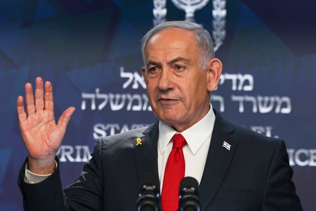 Israeli prime minister Benjamin Netanyahu