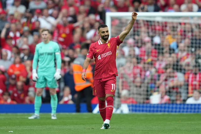 Mohamed Salah levelled for Liverpool