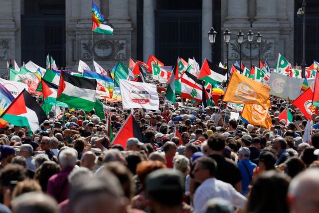 Mass rally in Italy