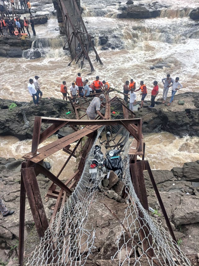 India Bridge Collapse