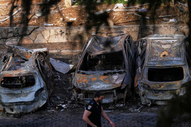 Damaged vehicles